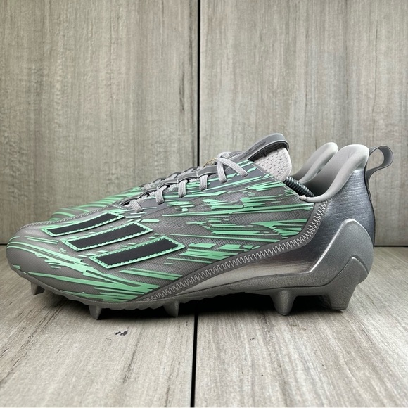 NEW Adidas Adizero 12.0 Flash Grey Football Sneaker Cleats  ig9573 Men’s Size 15 main image 11